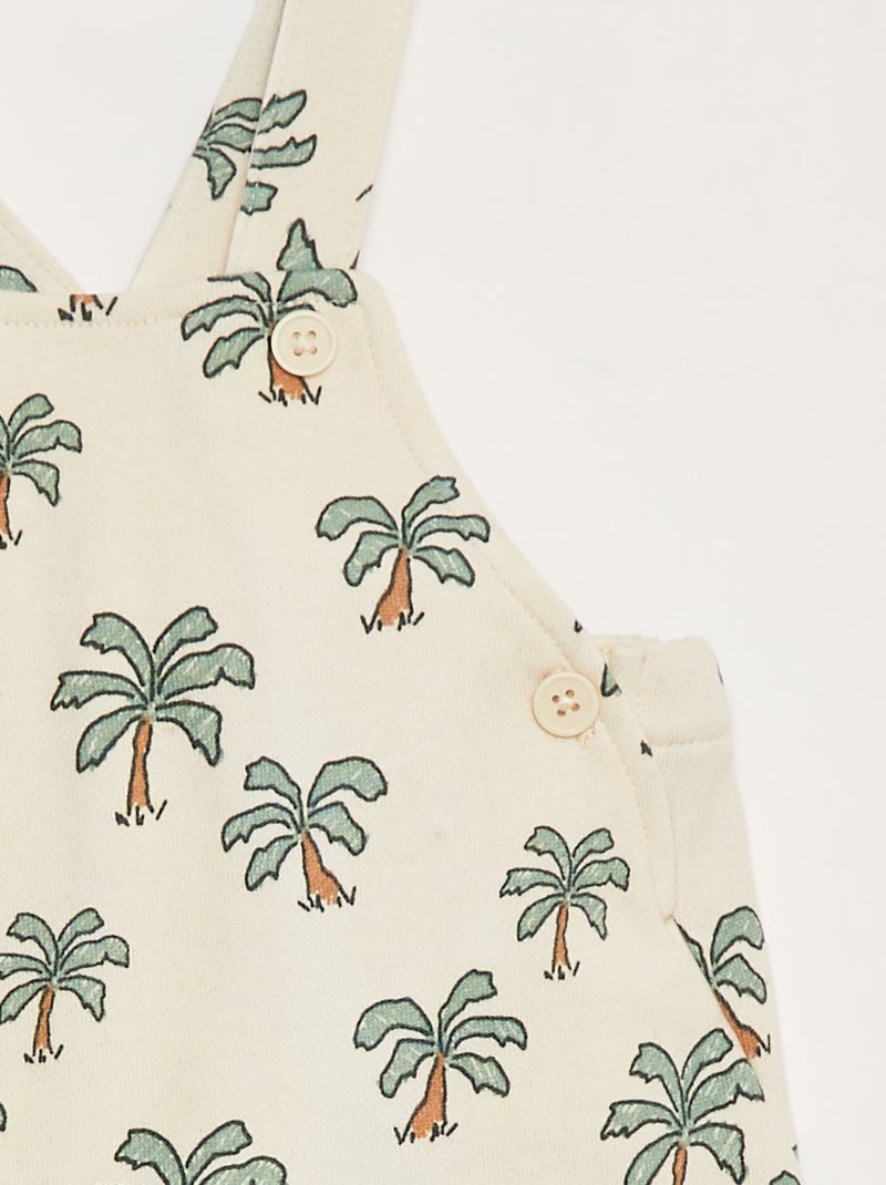 Korte salopette met gekruiste bandjes BIEGE - Kiabi