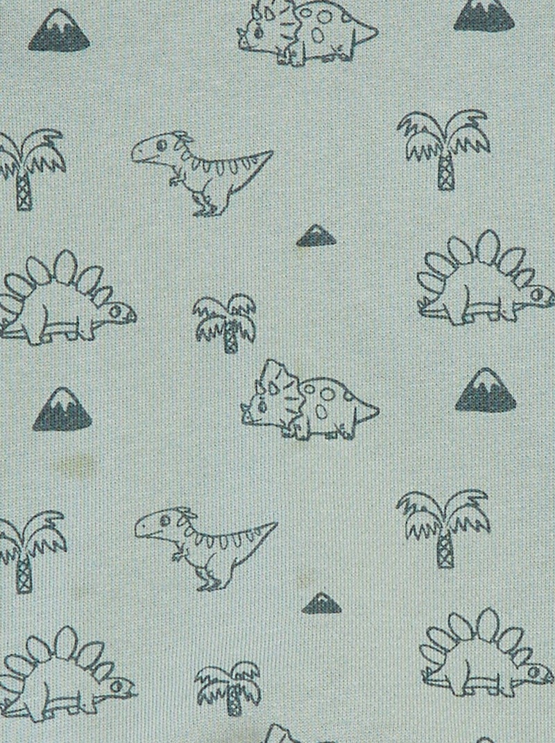 Korte salopette met gekruiste bandjes GROEN - Kiabi