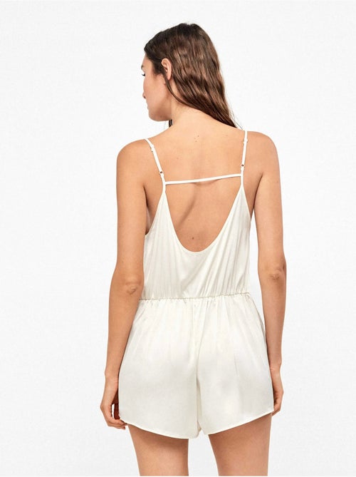 Korte satijnen jumpsuit - Kiabi