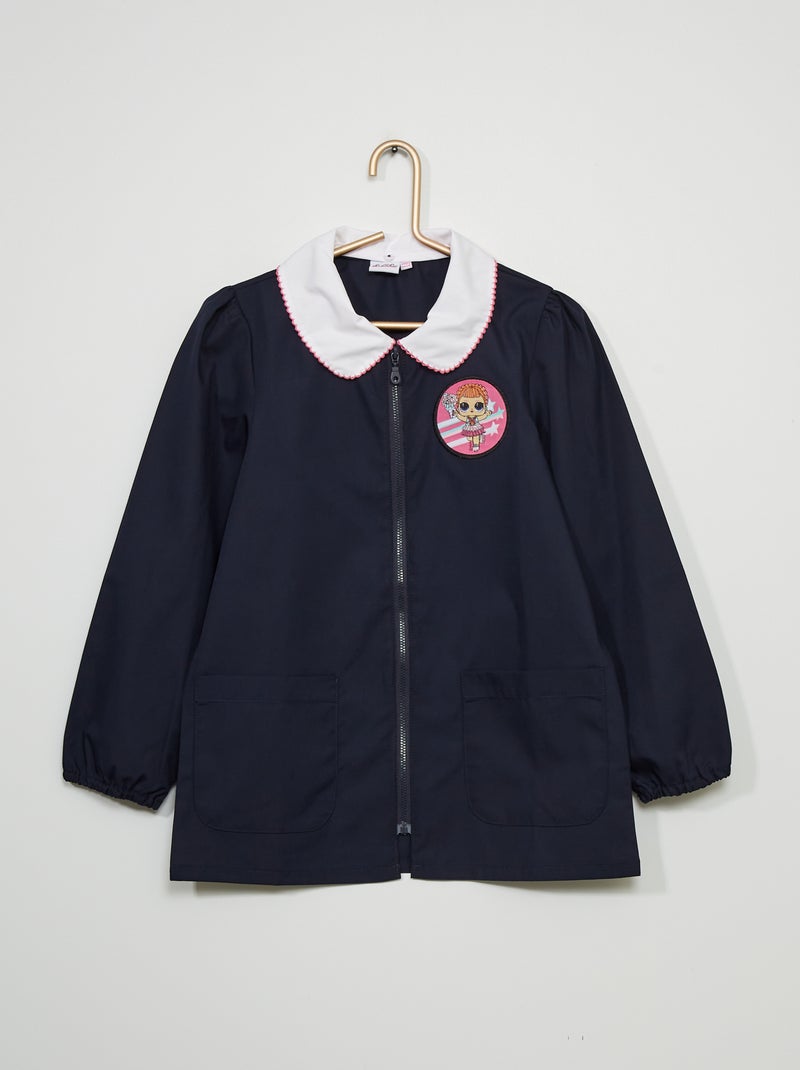 Korte schoolschort met Peter Pan-kraagje BLAUW - Kiabi