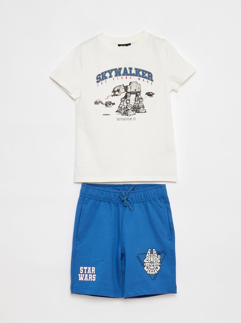 Korte setje - T-shirt + short 'Star Wars' - 2-delig BIEGE - Kiabi