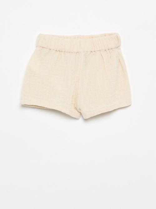 Korte short van katoengaas - Kiabi