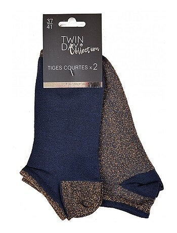 Korte sokken dames TWINDAY - Set van 4