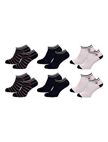 Korte sokken dames TWINDAY - Set van 6