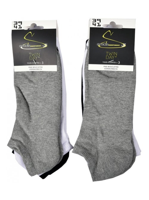 Korte sokken dames TWINDAY - Set van 6 - Kiabi Korte sokken dames TWINDAY - Set van 6 - Kiabi