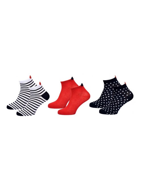 Korte sokken dames TWINDAY - Set van 6 - Kiabi Korte sokken dames TWINDAY - Set van 6 - Kiabi