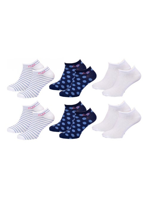 Korte sokken dames TWINDAY - Set van 6 - Kiabi Korte sokken dames TWINDAY - Set van 6 - Kiabi