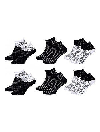 Korte sokken dames TWINDAY - Set van 6