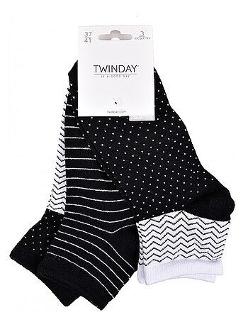 Korte sokken dames TWINDAY - Set van 6