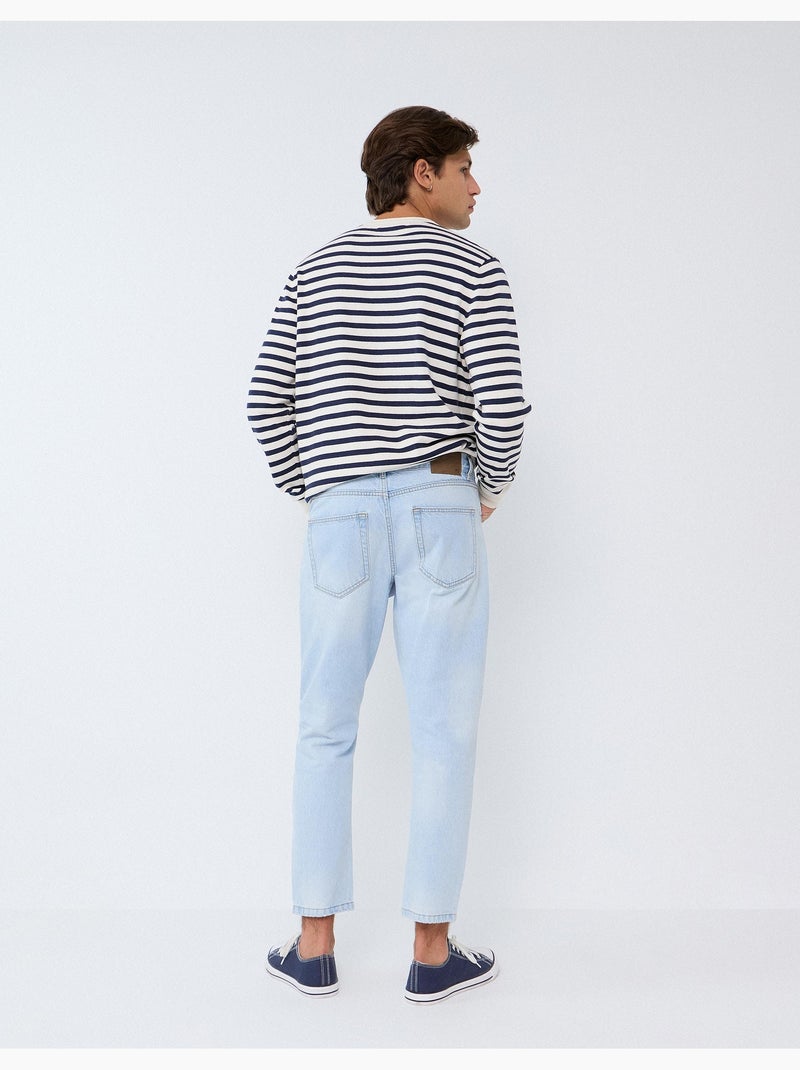 Korte spijkerbroek, mo fashion Blauw - Kiabi