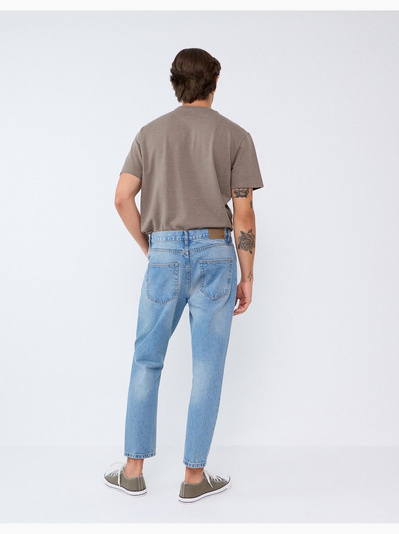 Korte spijkerbroek, mo fashion Blauw - Kiabi