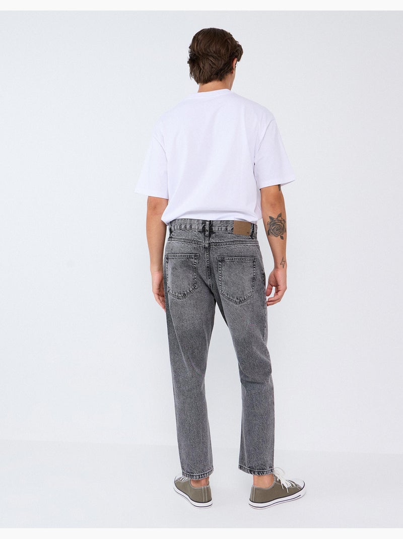 Korte spijkerbroek, mo fashion Grijs - Kiabi