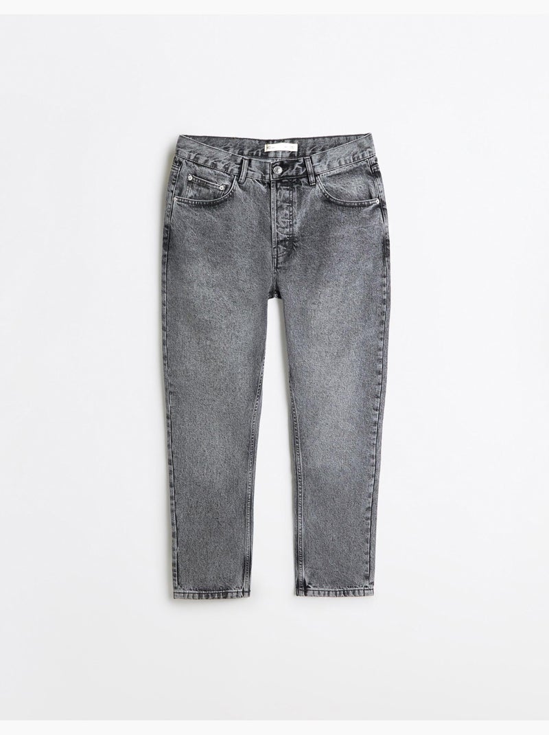 Korte spijkerbroek, mo fashion Grijs - Kiabi
