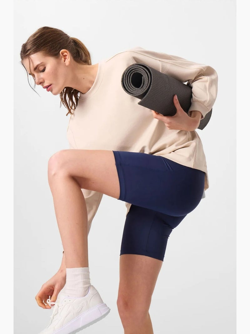 Korte sportlegging met hoge taille en slim fit tommy Zwart Rood Blauw - Kiabi
