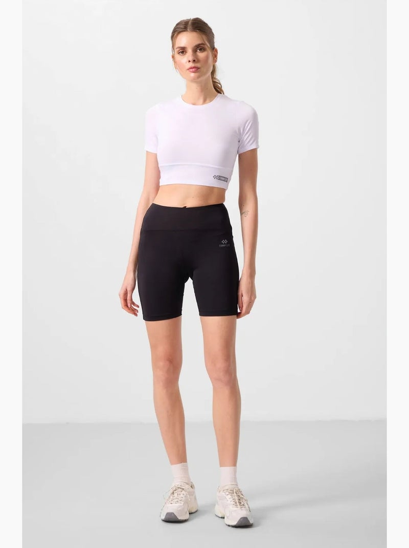 Korte sportlegging met hoge taille en slim fit tommy Zwart Rood Blauw - Kiabi