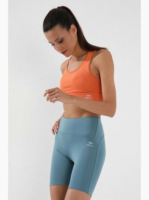 Korte sportlegging met hoge taille tommy - Kiabi Korte sportlegging met hoge taille tommy - Kiabi