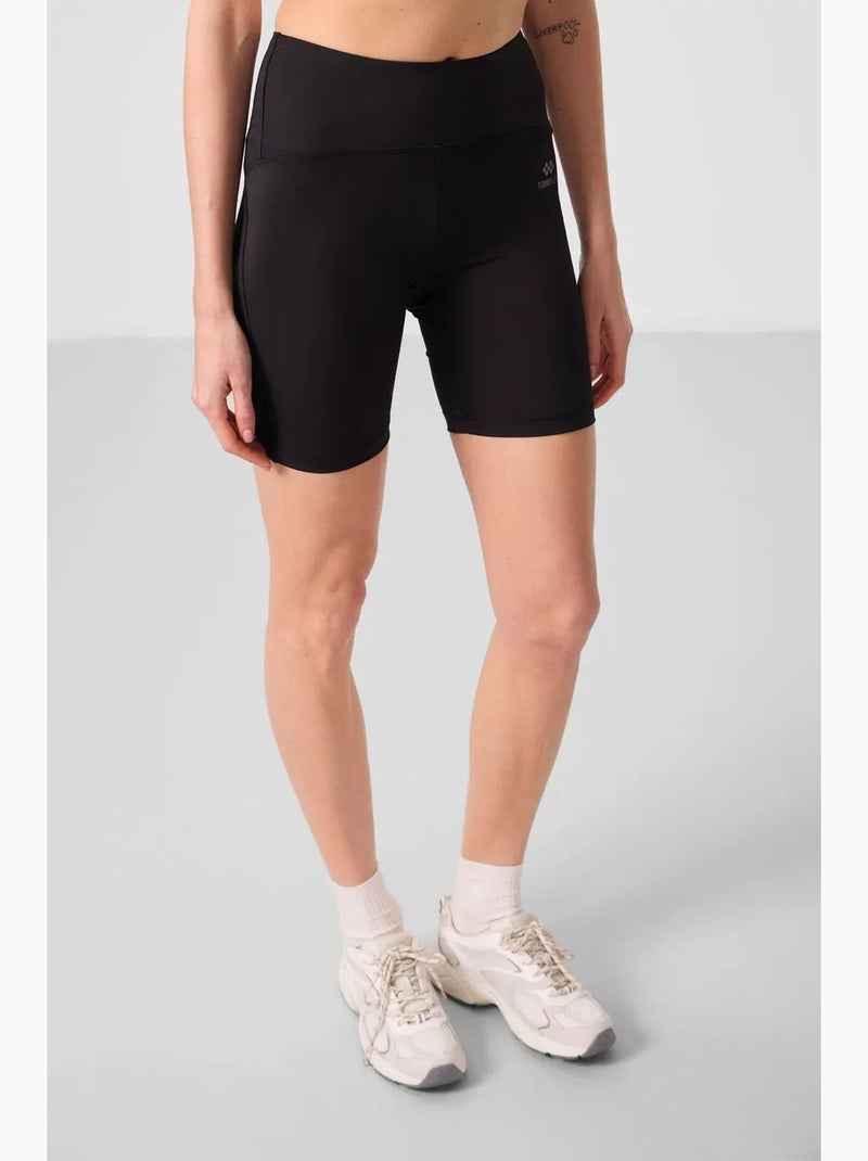 Korte sportlegging met hoge taille tommy Zwart - Kiabi