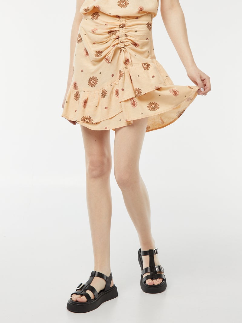 Korte strokenrok BIEGE - Kiabi