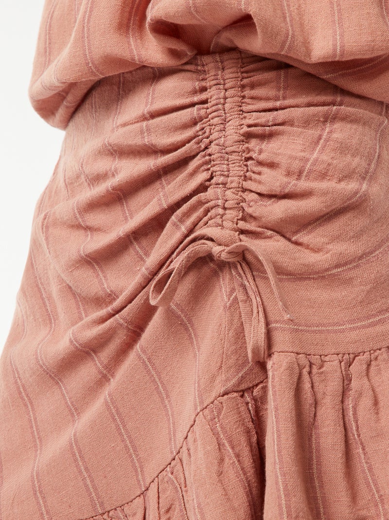 Korte strokenrok ROSE - Kiabi