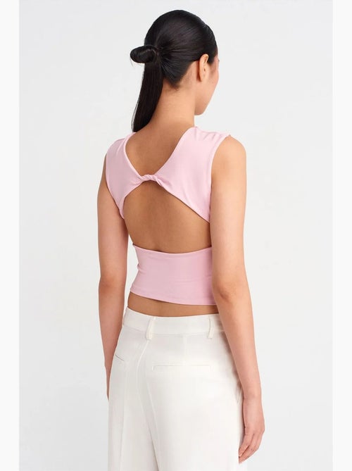 Korte top met cut-out dilvin - Kiabi