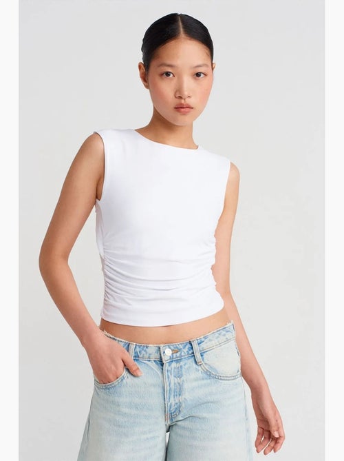 Korte top met cut-out dilvin - Kiabi