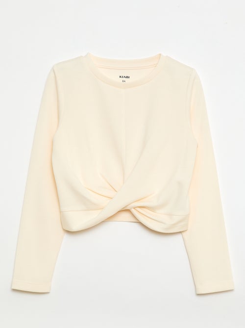 Korte top met lange mouwen - Kiabi Korte top met lange mouwen - Kiabi