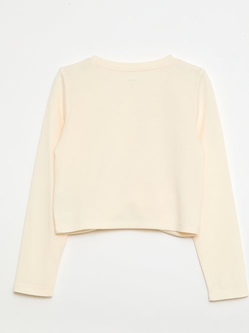 Korte top met lange mouwen - Kiabi Korte top met lange mouwen - Kiabi