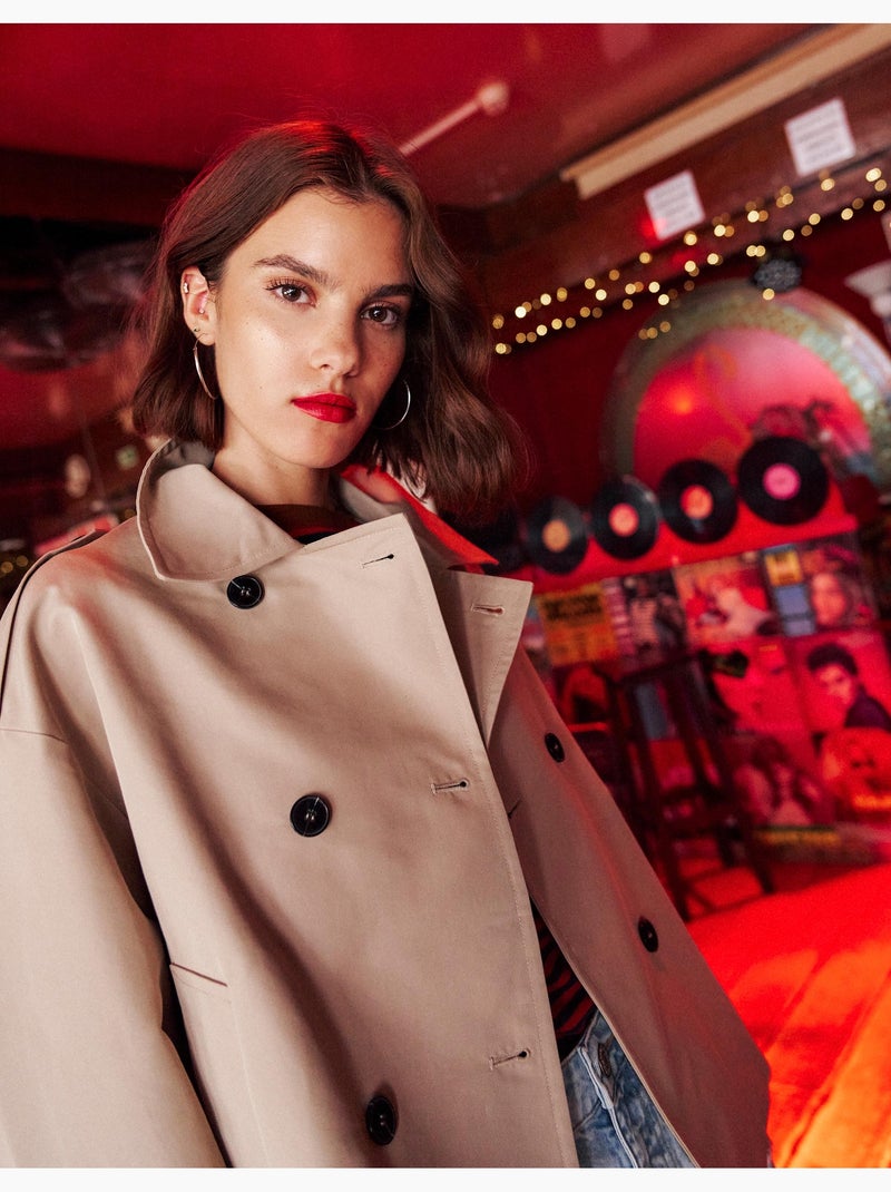 Korte trench, mo fashion Beige - Kiabi