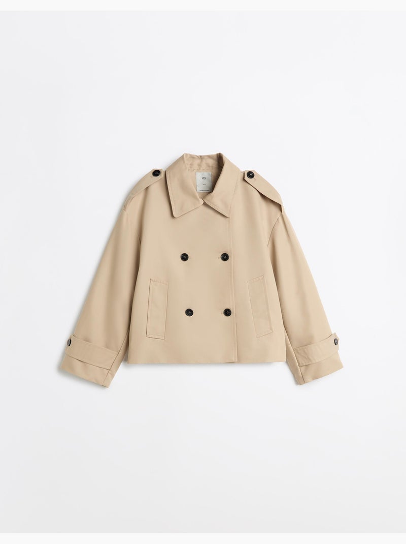 Korte trench, mo fashion Beige - Kiabi