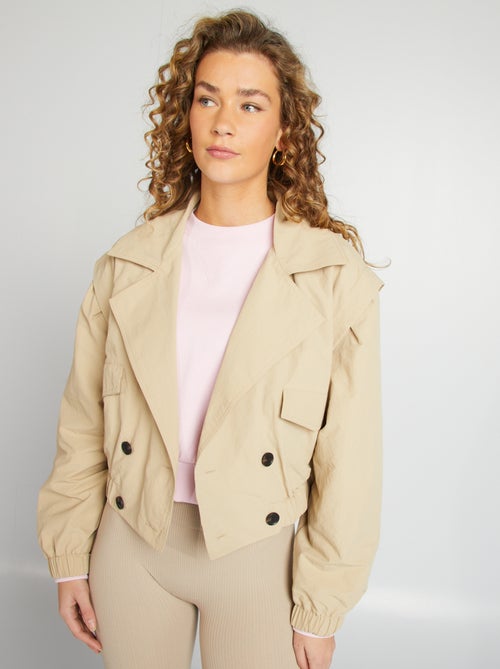 Korte trenchcoat - cropped model - Kiabi