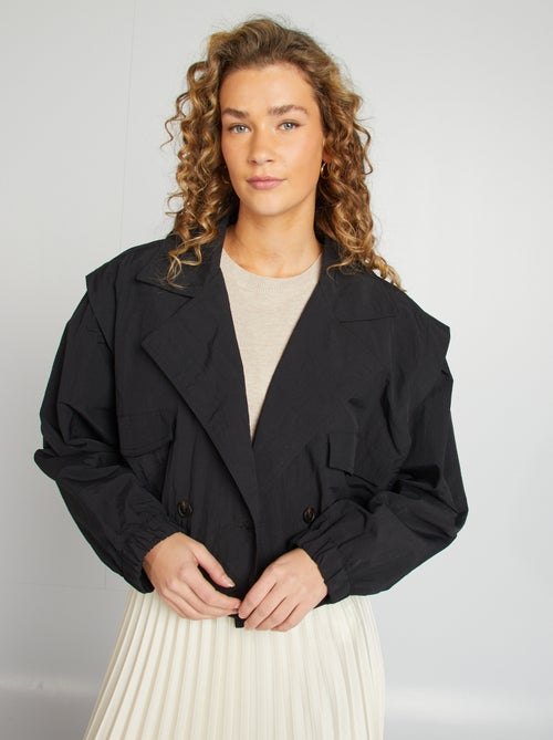 Korte trenchcoat - cropped model - Kiabi