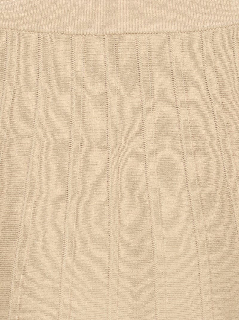 Korte tricotrok Biege - Kiabi