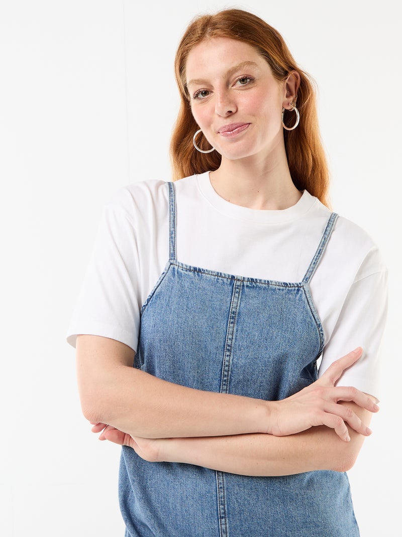 Korte tuinbroek jumpsuit Blauw - Kiabi