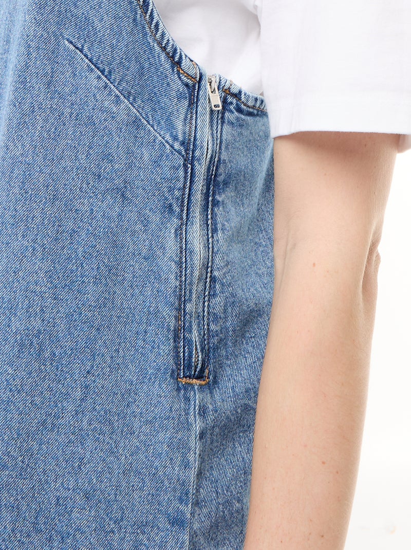 Korte tuinbroek jumpsuit Blauw - Kiabi