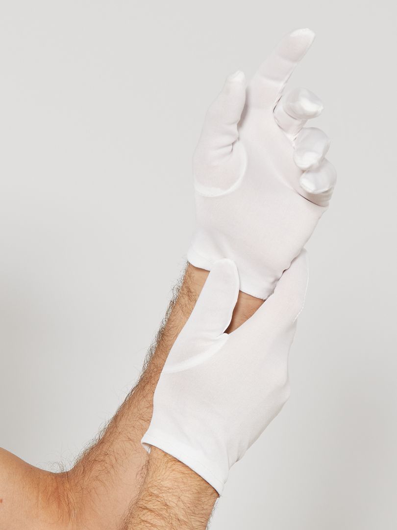 Korte witte handschoenen wit - Kiabi