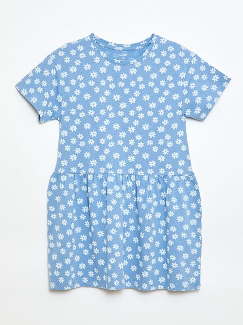 Kortemouwjurk met motief - Kiabi