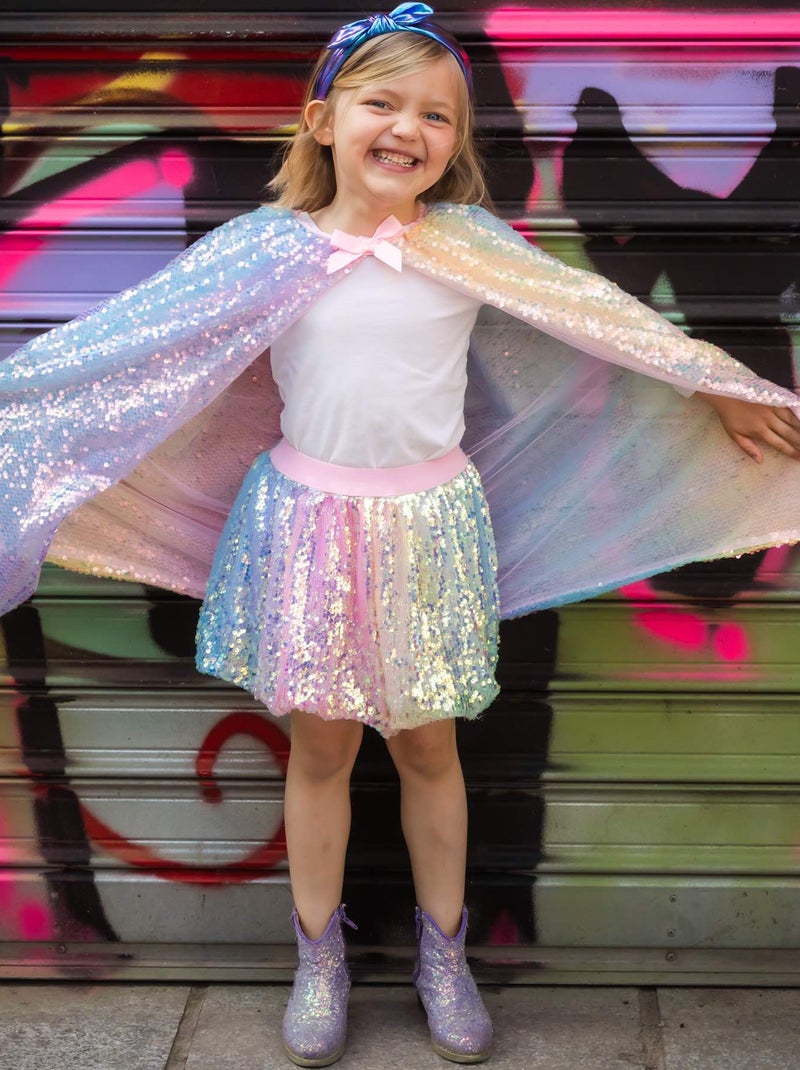 Kostuum kind tutu rok met pailletten Multicolor - Kiabi