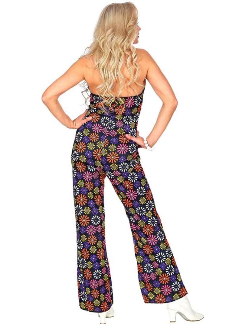 Kostuum uit de jaren 70 met bloemen op een jumpsuit Multicolor - Kiabi