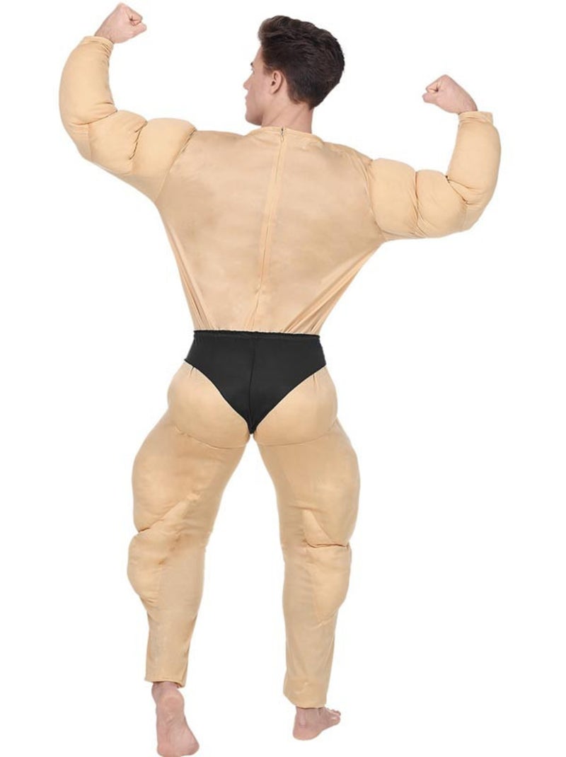 Kostuum van een gespierde bodybuilder met korte broek Multicolor - Kiabi