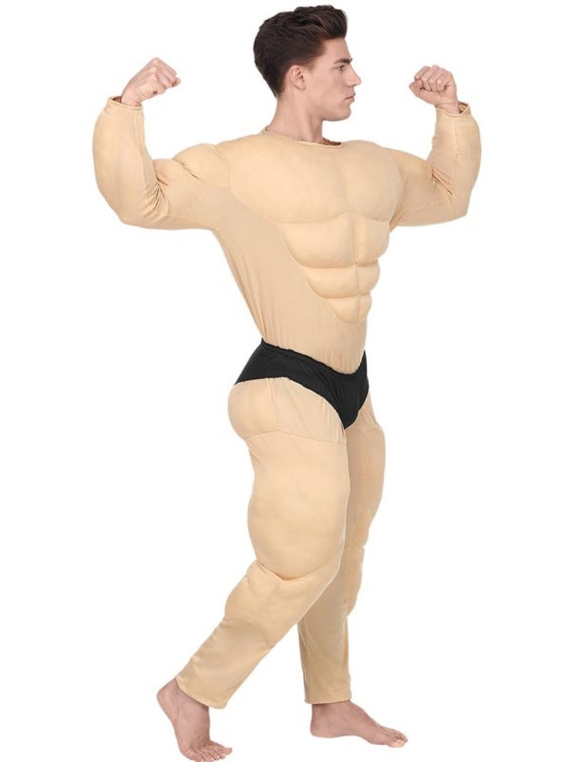 Kostuum van een gespierde bodybuilder met korte broek Multicolor - Kiabi
