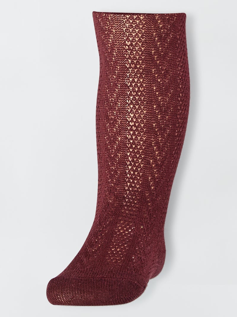 Kousenbroek van kabeltricot - Setje van 2 GRIJS - Kiabi