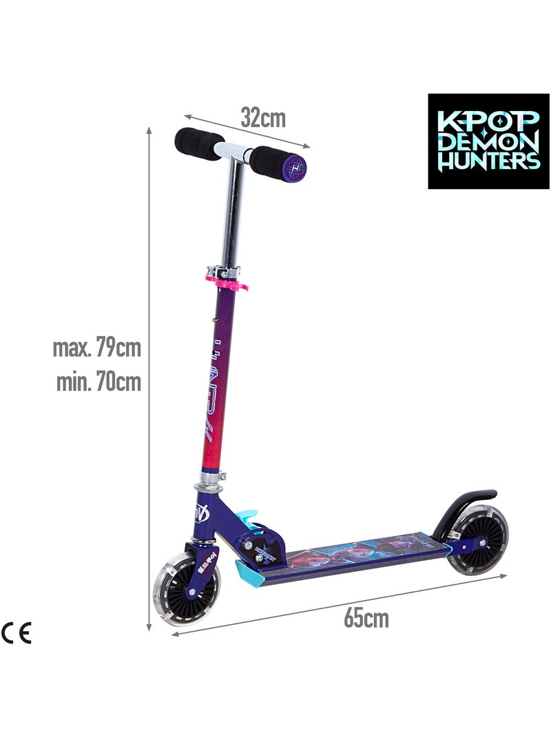 Kpop demon hunters opvouwbare step met 2 wielen en verlichting N.v.t. - Kiabi