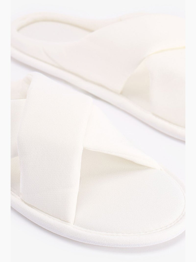 Kırık bridal charming claquettes penti Ivoire - Kiabi