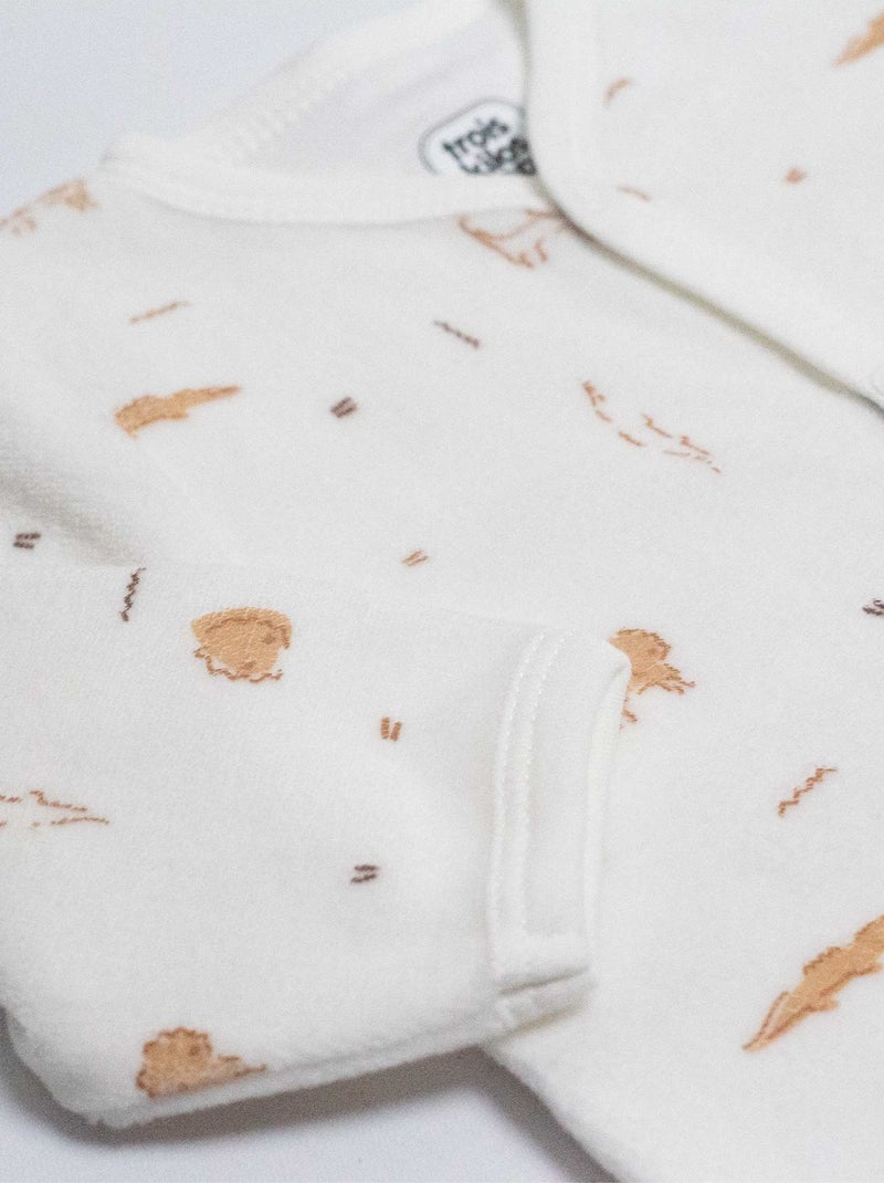 Kruippakje voor unisex pasgeborene Ecru - Kiabi