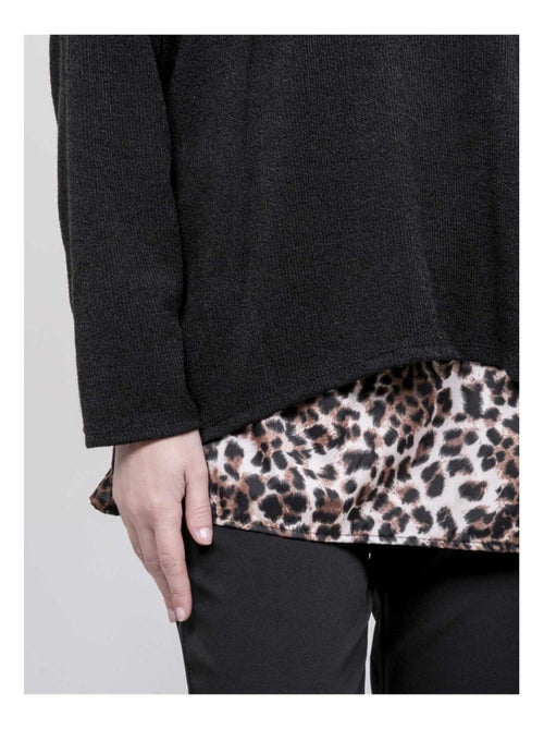 Kubila 2-in-1 shirt met luipaardprint - Kiabi Kubila 2-in-1 shirt met luipaardprint - Kiabi