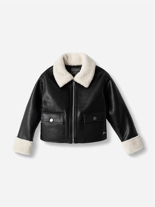 Kunstleren jasje - guess kids - Kiabi