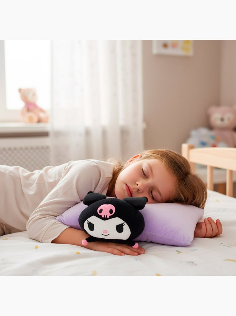 Kuromi 2-in-1 zacht en fluweelachtig pluche kussen Lila-mauve - Kiabi