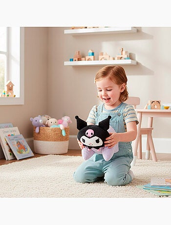 Kuromi coussin 2 en 1, doux et velouté, en peluche