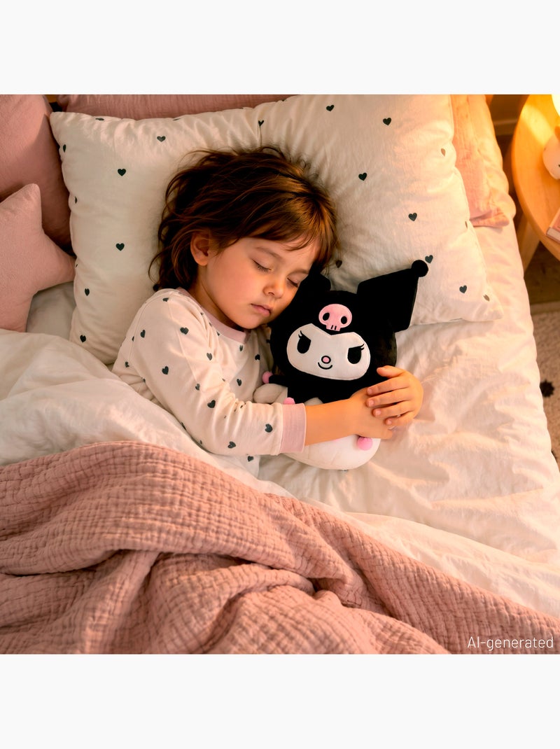 Kuromi coussin en peluche 22 cm + 3 ans Noir - Kiabi