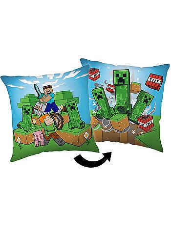 Kussen déco dubbelzijdig Minecraft Aventure 40 x 40 cm – MINECRAFT